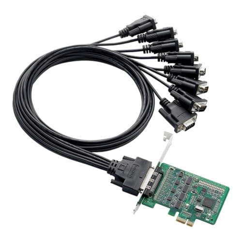 MOXA CP-118EL-A w/o Cable 8 Port PCIe Board, Without Cable-,RS-232/422/485, Low Profile