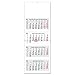 Produktbild Vier-Monatskalender 2022 Blanko I Wandkalender 4 Monate I 33 x 90 cm I mehrsprachig D/GB/F/ES I Jahresplaner mit Datumsschieber zum aufhängen I tr_071