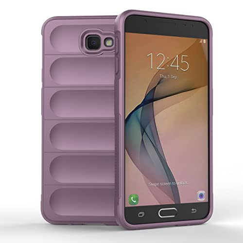 Elubugod Case for Samsung Galaxy J7 Prime Case Cover,TPU Mobile Phone Soft Case for Samsung SM-G611M/DS Galaxy J7 Prime 2 / SM-G611FF/DS SM-G611MT/DS/SM-G610F/DS Case Cover Purple