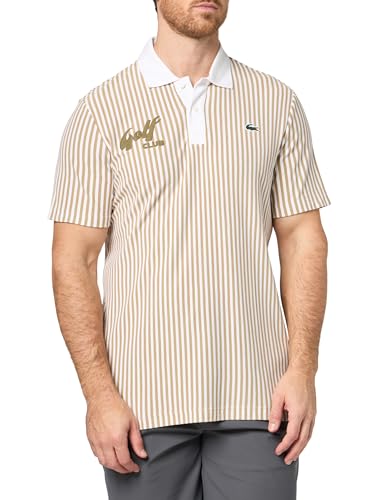 Lacoste Men's Sport Heat Regulating Striped Golf Polo