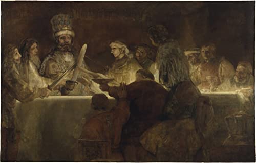 Impression la Révolte de Civilis par Rembrandt pour Décoration Chambre Élégante