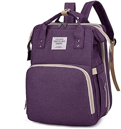 Mochila Maternidade Bebê, Estação de troca Bebê, Porta Lenço, Fralda, Mamadeira Com Bolsos Térmicos, Prova D'água, Impermeável, Alças Acolchoadas, Premium