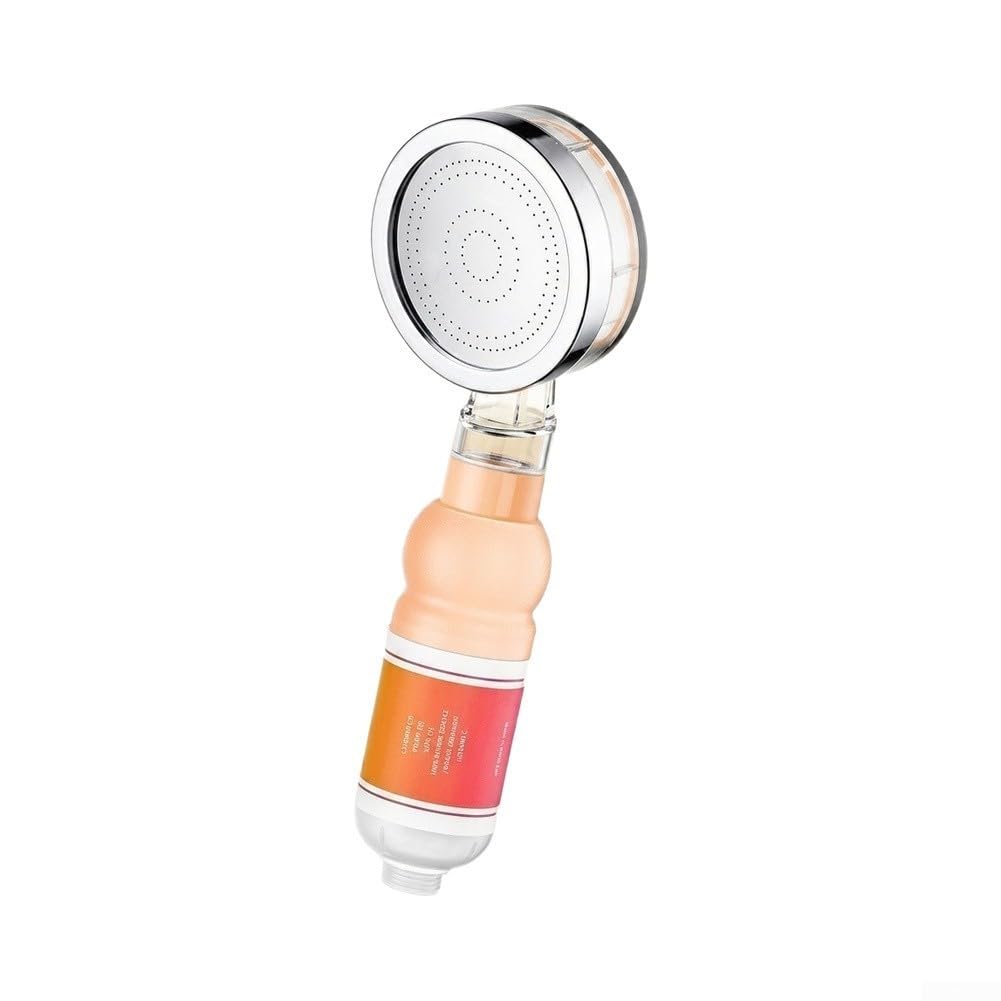 Cabezal para ducha Alta Presión con para filtro Vitamina C Ahorro Agua(Red Ro se)
