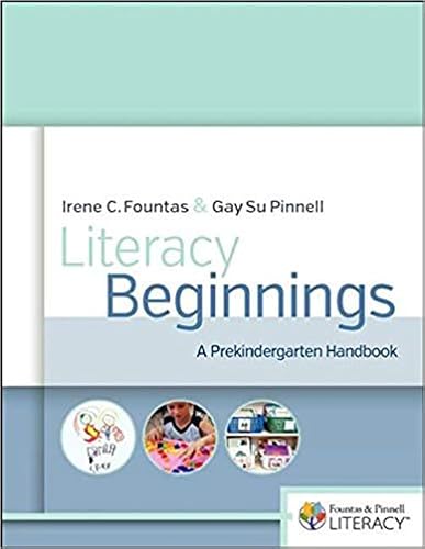 Literacy Beginnings: A Prekindergarten Handbook