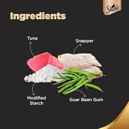 Image of Sheba Deluxe Premium Adult (1+ Years) Wet Cat Food, Tuna & Snapper in Gravy, 85 g Can (Pack of 24), High-Moisture Gravy cat Food for Healthy Hydration