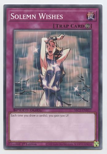 yugioh solemn deck Amazon.com: Solemn Wishes - SBC1-ENH17 - Common