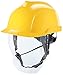 Produktbild MSA V-Gard 950 Helm mit Visier EN397 mit Drehradregelung FasTrack - ATEX Bauarbeiterhelm Elektrikerhelm Arbeitshelm Schutzhelm, Farbe: gelb