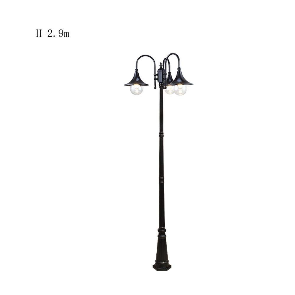 Lanterne d'extérieur vintage en fonte d'aluminium moulé sous pression - Lampe d'extérieur étanche pour cour, allée, terrasse, patio