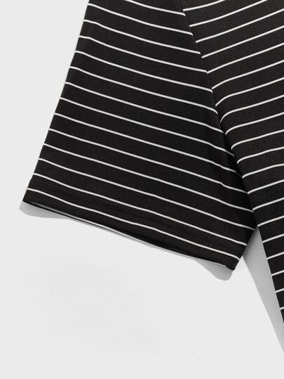 Image of The Modern Soul Regular Fit Stripe Tshirt for Men | Half Sleeve Men Tshirt