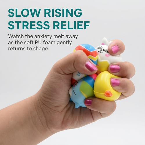 Easter Squishies Toys 12 Pack with Plastic Eggs - Kids Party Favors - Image 4