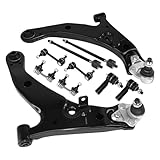 Frenzybro 12PCS Suspension Kit Front Lower Control Arm Ball Joint Sway Bar Tie Rod Kit Replacement for Toyota Corolla 1996-02 Chevrolet Prizm 1998-02 Geo Prizm