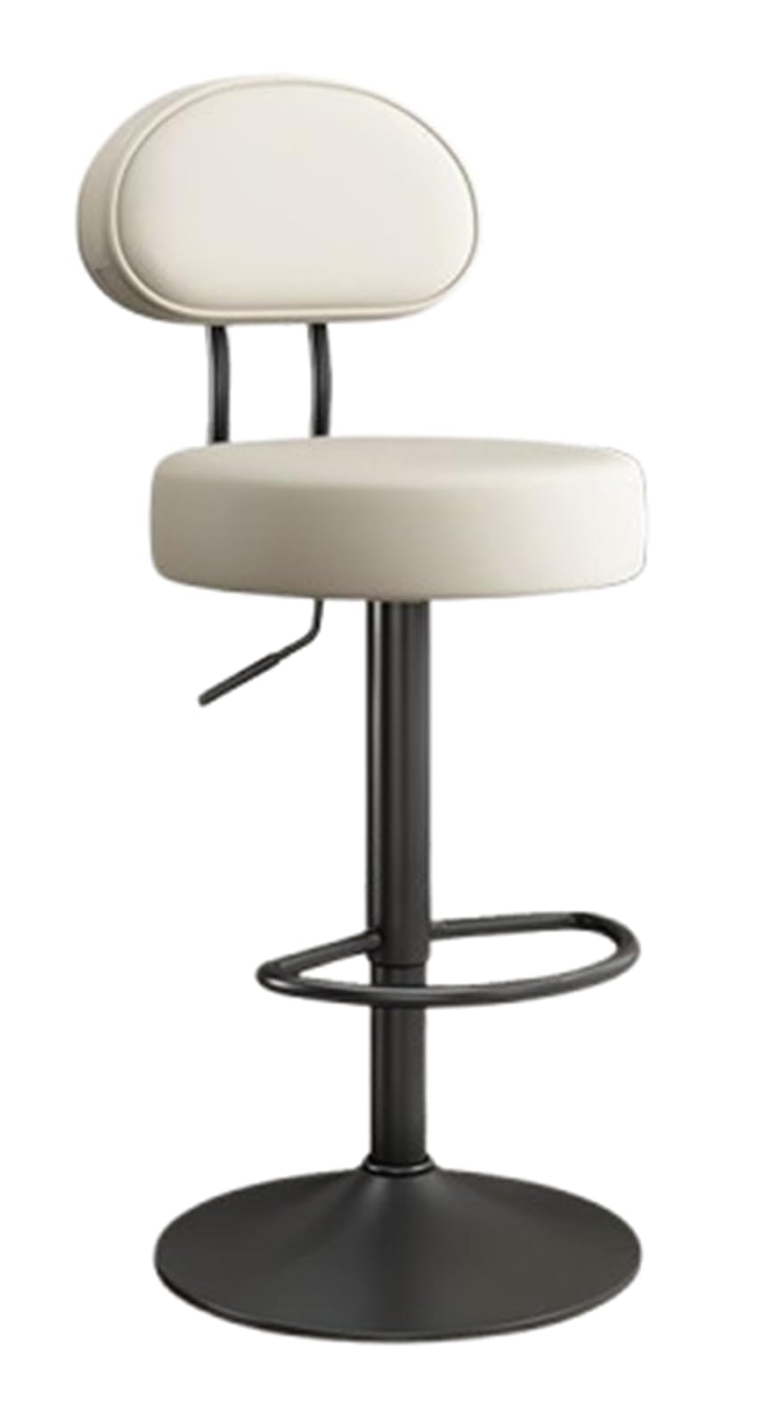 NHDVDVAV Counter Height Bar Stools,Modern Swivel Bar Stools with Back, Adjustable Stool Chair with Footrest,for Breakfast Nook, Home & Cafe,Bar,B