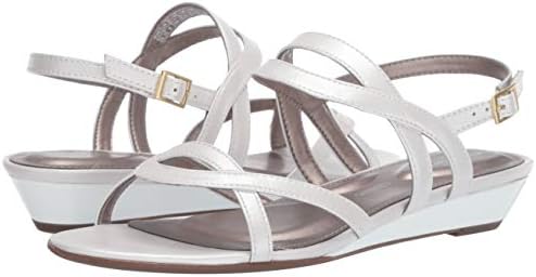 Rockport Women TM Zandra Slingback Wedge Sandal, White, 9 M US | Image 6