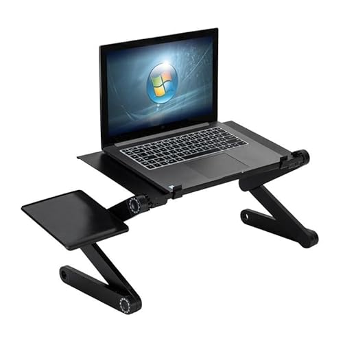 for Adjustable Folding Laptop Desk for Bed Couch with Black Small
