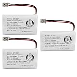 New! Genuine Uniden BBTY0651101 BT-1007 NiMH 600mAh DC 2.4V Rechargeable Cordless Telephone Battery (3-Pack)