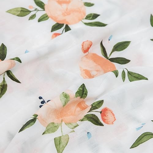 Image of Little Unicorn Standard Pillowcase 2 Pack | Super Soft & Breathable Muslin Fabric | Snug Envelope Closure | for Crib and Toddler Bed (Watercolor Roses Grande 2)