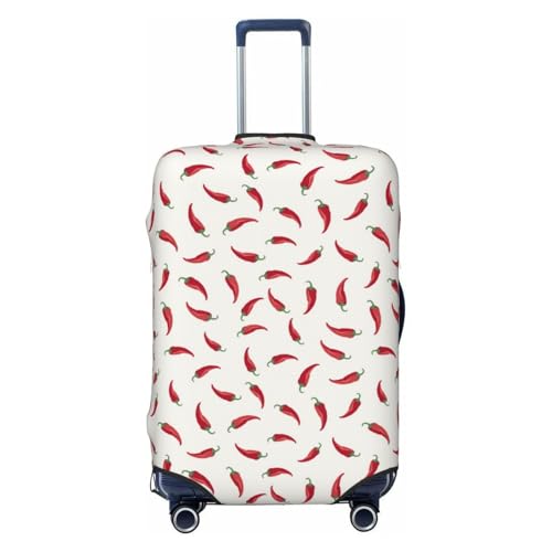 Chili For Travel Luggage Cover Suitcase Protector Fits 18-32 Inch Travel Luggage Protector Elastic Luggage Anti-Scratch Suitcase Cover