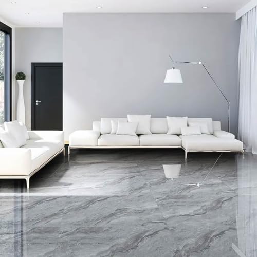 6 Pezzi Pavimenti PVC Adesivo, Effetto Marmo