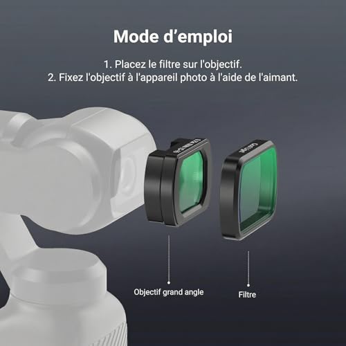 Filtres pour Pocket 4/3 NEEWER FL-C84 avec objectif grand angle et diffuseur noir - 3