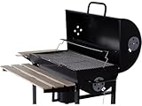 Barbecue charbon de bois 'King' - 95 x 63 x 105 cm - Noir