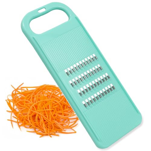 Manual Vegetable Grater Mandoline Veg Chopper Grater Veggie Potato Cutter Handheld Zester Chipper Food Kitchen Shredder Tools for Cucumber Carrot Fries Cabbage Onion Fruits Salad, Pink