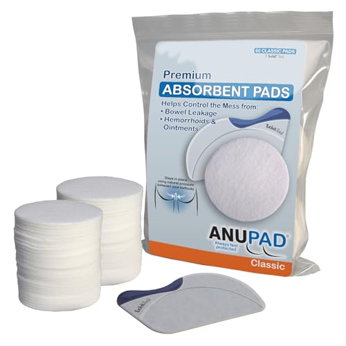 ANUPAD Butts are Messy - Control The Mess Premium Absorbent Pads. Confidently Handle Bowel Leakage Bleeding Hemorrhoids and The Mess Hemorrhoid Ointments Make.