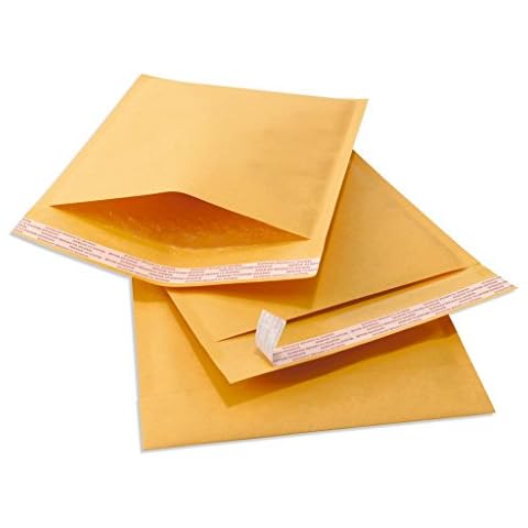 SALES4LESS #2 8.5x12 Inches Kraft Bubble Mailers Shipping Padded Envelopes Pack of 100, Gold (KBM8512-100) Cover
