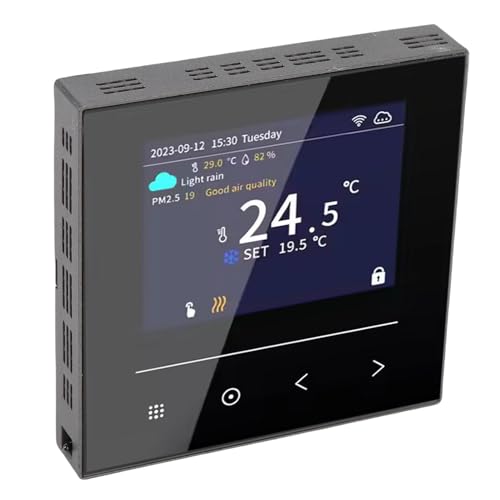 Thermostat Intelligent WiFi LCD Régulateur Connecté Chauffage Sol Électrique