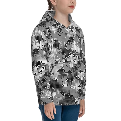 Camouflage Pattern Kids Pullover Hoodies Boys Sweatshirts Girls Athletic Clothes with Pocket3
