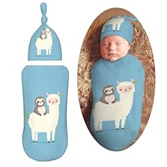 Blue Cute Cartoon Alpaca Sloth