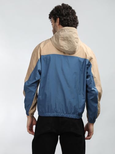 Image of CHKOKKO Sunscreen Jacket for Men Windcheater Hooded Zipper Sports Jacket | UV Protection | Sun Protective | Lightweight Water Resistant | Riding Biker | Outdoor Travel Gym Running