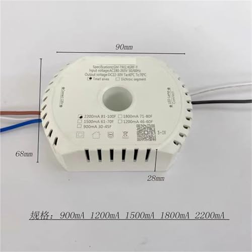 Alimentation ruban LED 8C7Bx2 22-30V réglable par télécommande et application