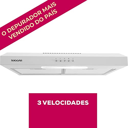 SUGGAR DEPURADOR DE AR SLIM 60CM 3 VEL. BRANCO 110V DPS161BR glide
