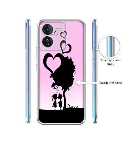 Image of Sweet Love Design Printed Silicon Soft TPU Back Case Cover for iQOO Z9 5G, Multicolour