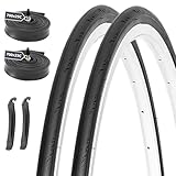 MOHEGIA 700x25C ロードバイク 自転車タイヤ 2組セット: 700C 25-622mm クロスバイク クリンチャー - 折りたたみ交換用タイヤ、チューブ
