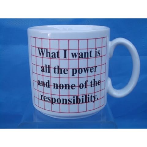 Decorative Plates CAPTION COFFEE MUG 10CM TALL WHAT I WANT .POWER - 300CC - NEW Cover