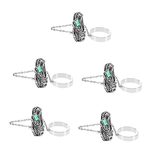 Bijoux d'ongle chic pour soirée bague de bout de doigt tendance