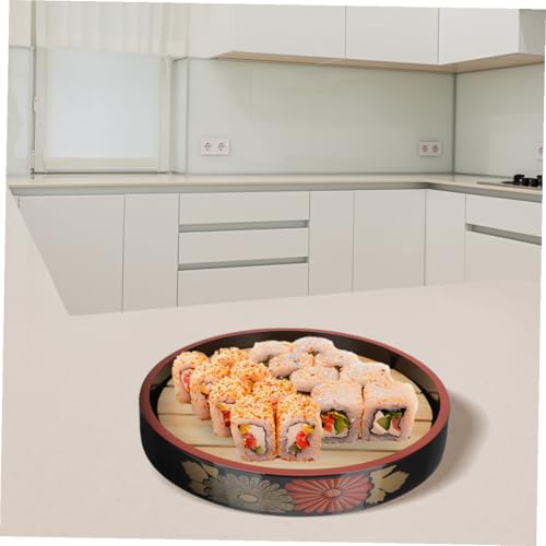 Bandeja para servir sushi NUOBESTY 24.5cm redonda miniatura 5