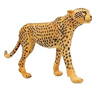 Mikinona Realistic Wild Cheetah Figurine Animals Sculpture Lightweight Table Ornament for Home Office Shelf Decoration