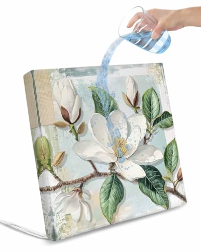 Hokiten Country Flowers Outdoor Cushion Chair Cover Set of 4 - Waterproof Couch Seat Covers, Spring Botanical Magnolia Branches Patio Furniture Protector Cushions Slipcovers for Sofa/RV, 24