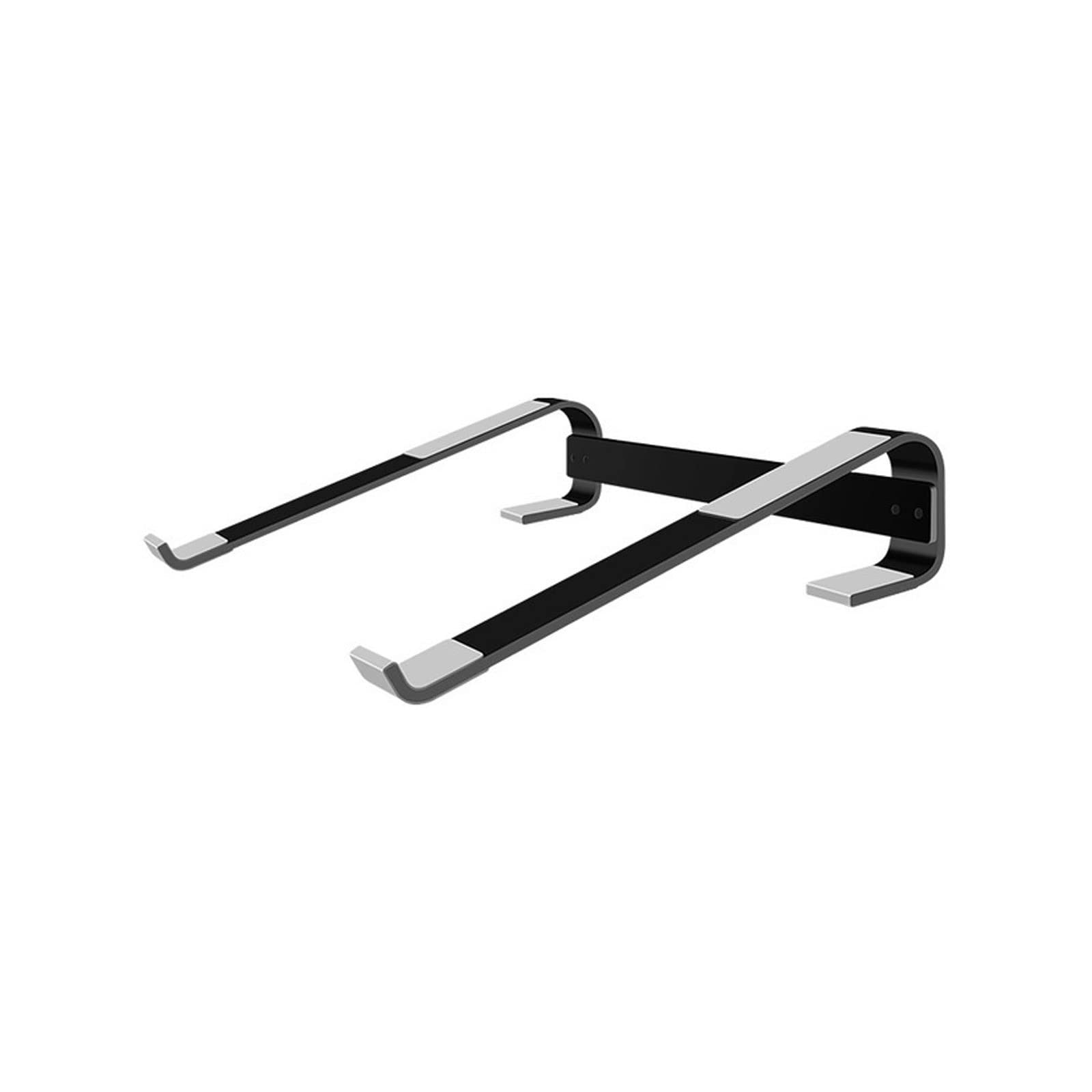 ZJ supporto per laptop portatile in alluminio per notebook base di supporto per notebook supporto per scrivania Air Lap Top Notbook (colore: nero)
