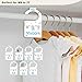 JMOST Boy Baby Closet Dividers for Nursery Closet Organizer, Newborn to 24 Months Size Clothes, Bule Hangers with Size Dividers, Double Sided