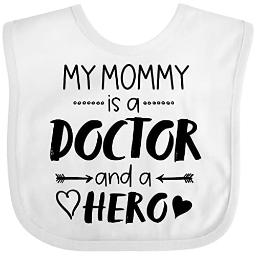 inktastic My Mommy Is a Doctor and a Hero Baby Bib