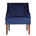 HomePop Swoop Arm Living-Room-Chairs, Velvet Navy