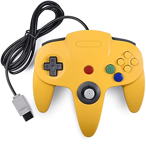 LUXMO Retro N64 standrd game controller for the Nintendo 64 home video game console Gamepad Joystick design for the primary movement on 3D games across all consoles LUXMO Retro N64 standrd game controller for the Nintendo 64 home video game console Gamepad Joystick design for the primary movement on 3D games across all consoles