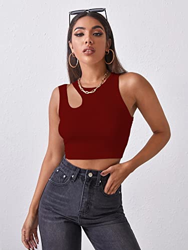 Image of Shasmi Women's Striped Slim Fit Crop, Ribbed, Stylish Tank Top, Soft and Comfy Fabric has Some Stretch