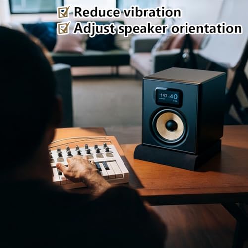 2 Pares de Almohadillas de Aislamiento Acústico para Monitor de Estudio y Soporte para Subwoofer miniatura 4