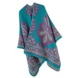 Realizzato con denso misto poliestere acrilico, aggiunge moda e fascino, scialle invernale da donna