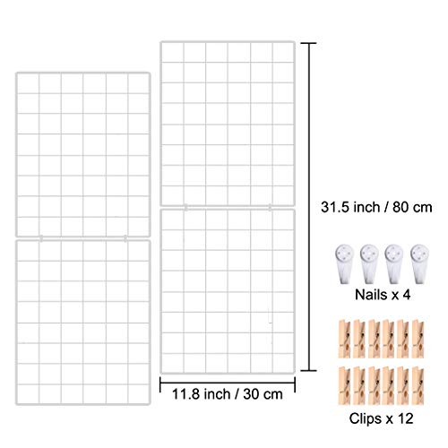 image for Halvalo Wire Grid Panel Wall Grid Display Board Wall Organizer Photo P