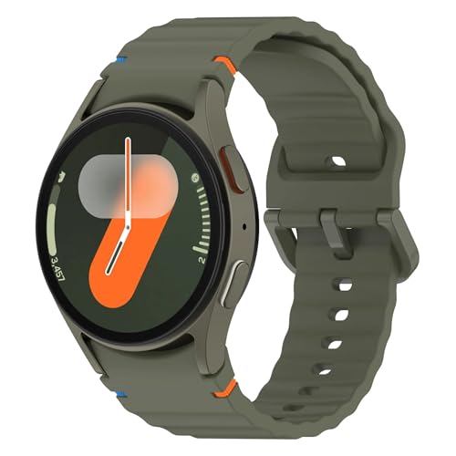 [] Galaxy Smartwatches 7 6 5 4 FE Pro Classic 44mm 40mm 45mm 43mm 47mmΉVRX|[cXgbvBʋCƖh jo[TXgohB(Dark green,Watc